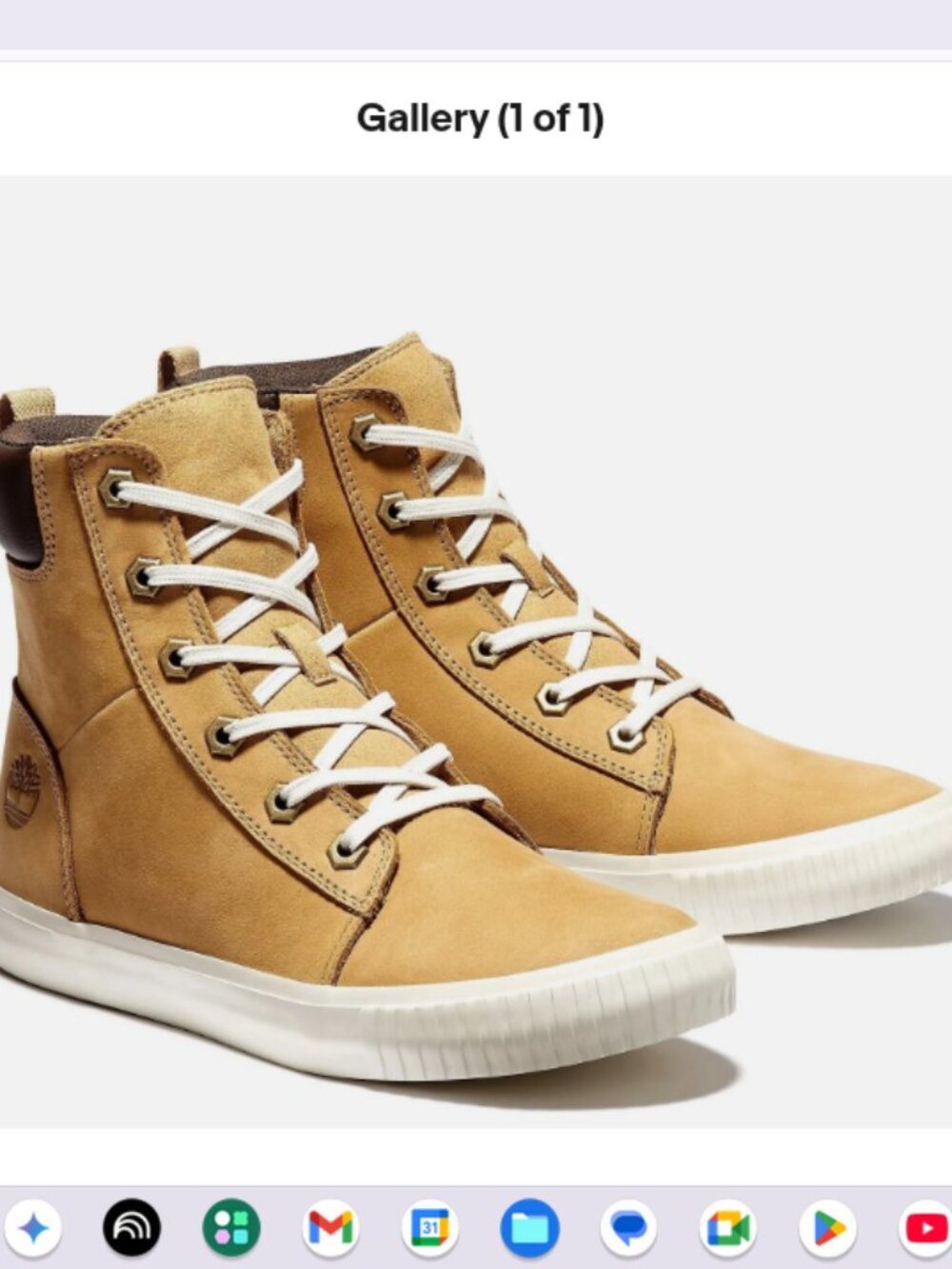 Timberland Leather Lace-Up Boots-Skyla Bay-Wheat-10M-NIB-A636670